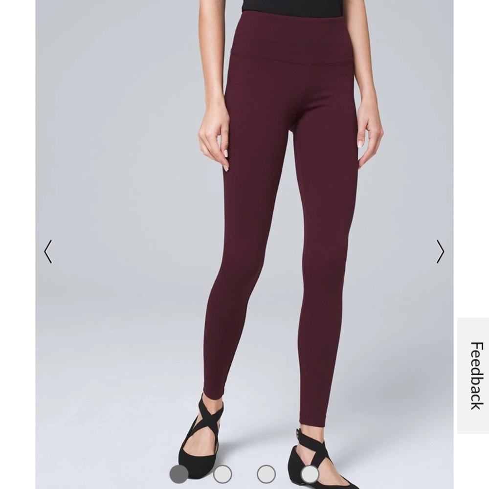EUC WHBM | The Legging Instant slimming hi waist sz SMALL maroon berry